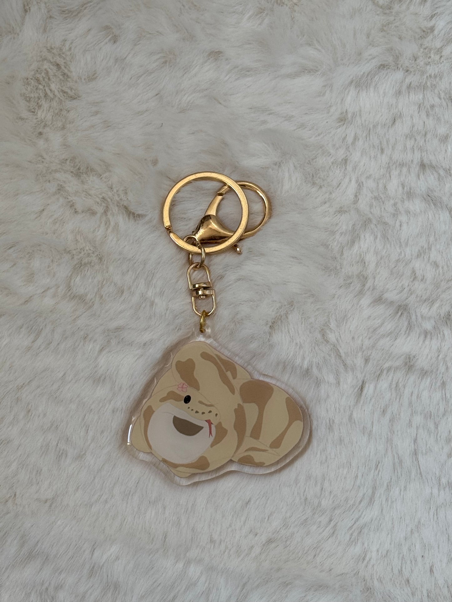 Coquette Python keychain