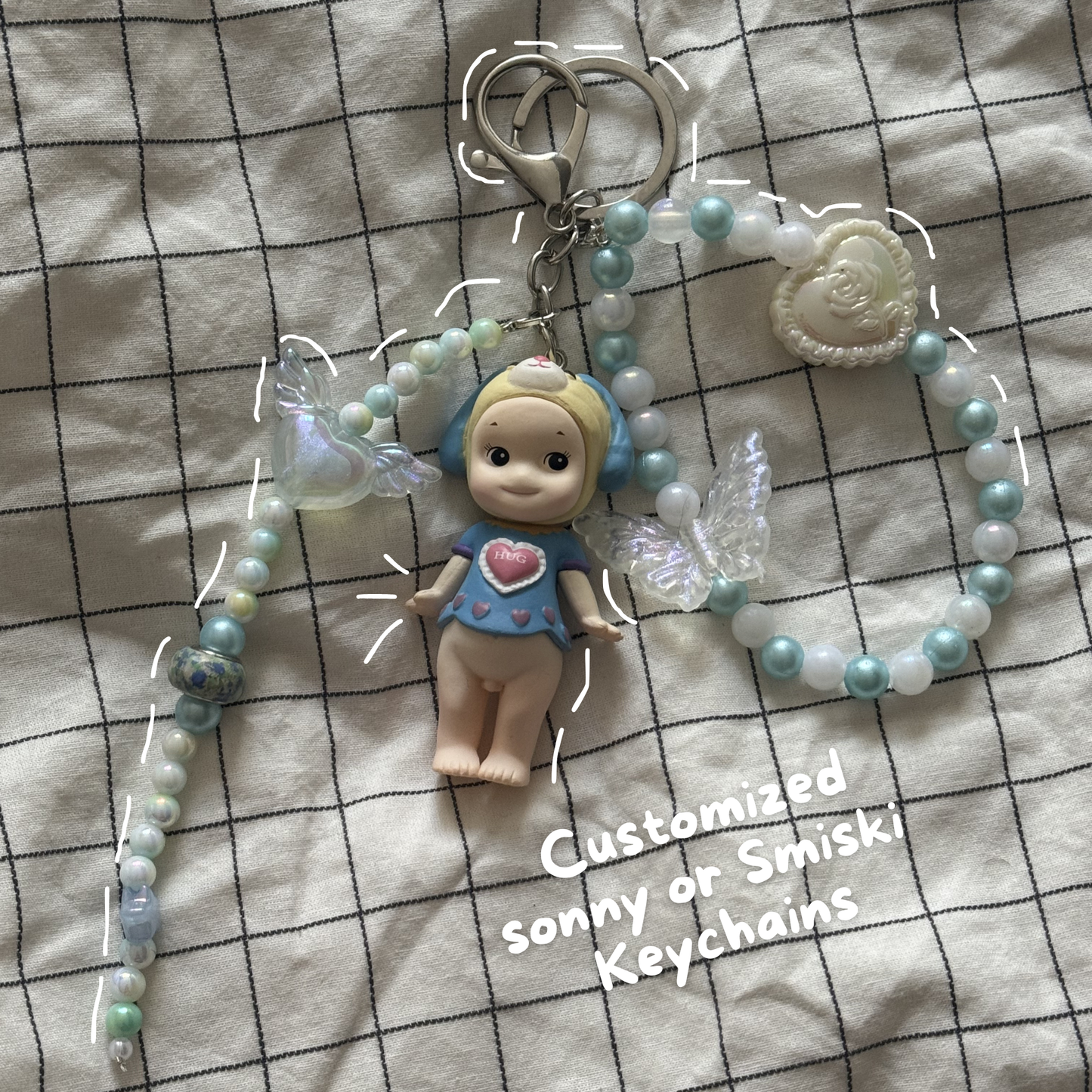 Customized Sonny Angel or Smiski keychain