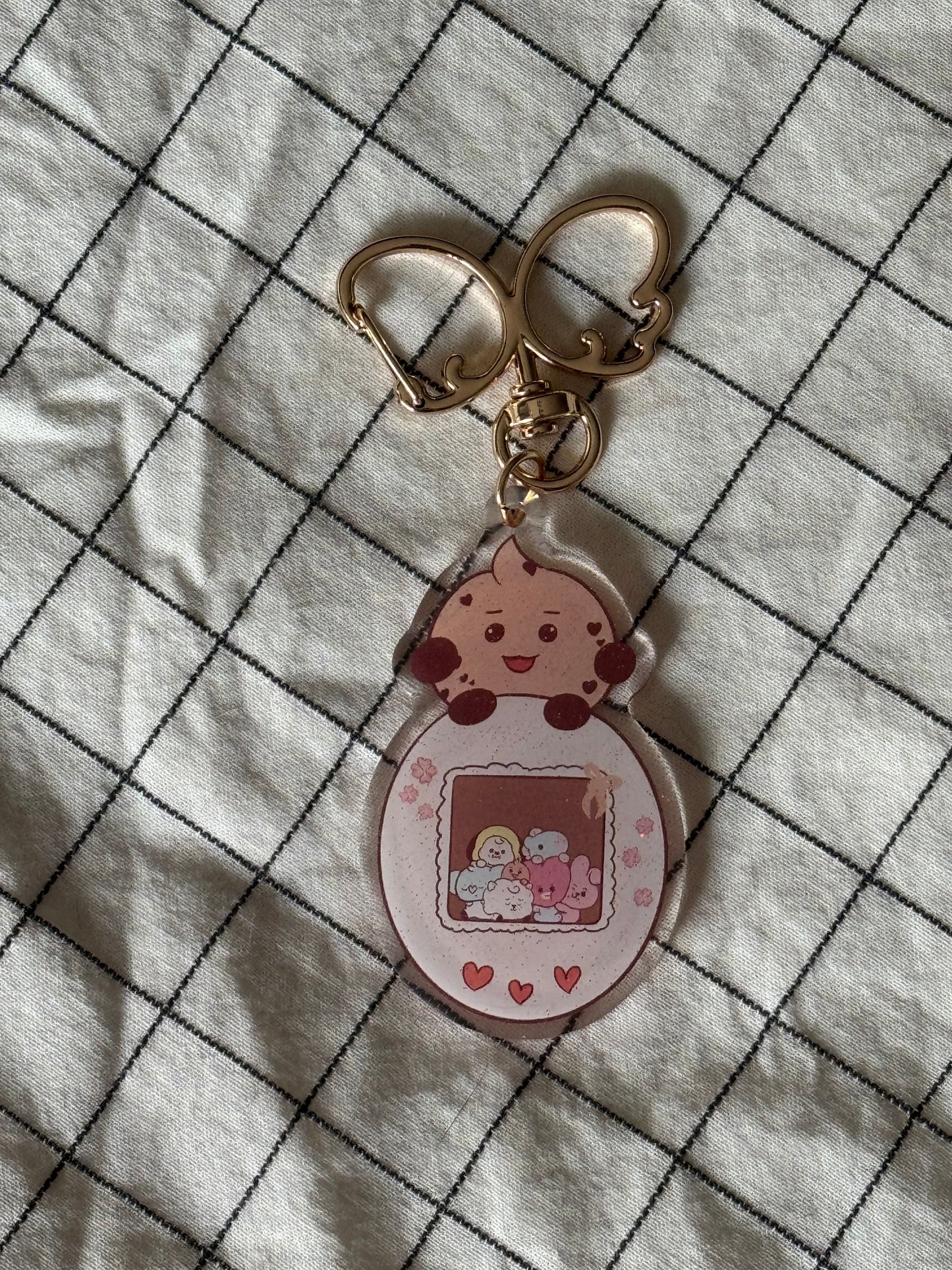 BT21 Tamagotchi keychain