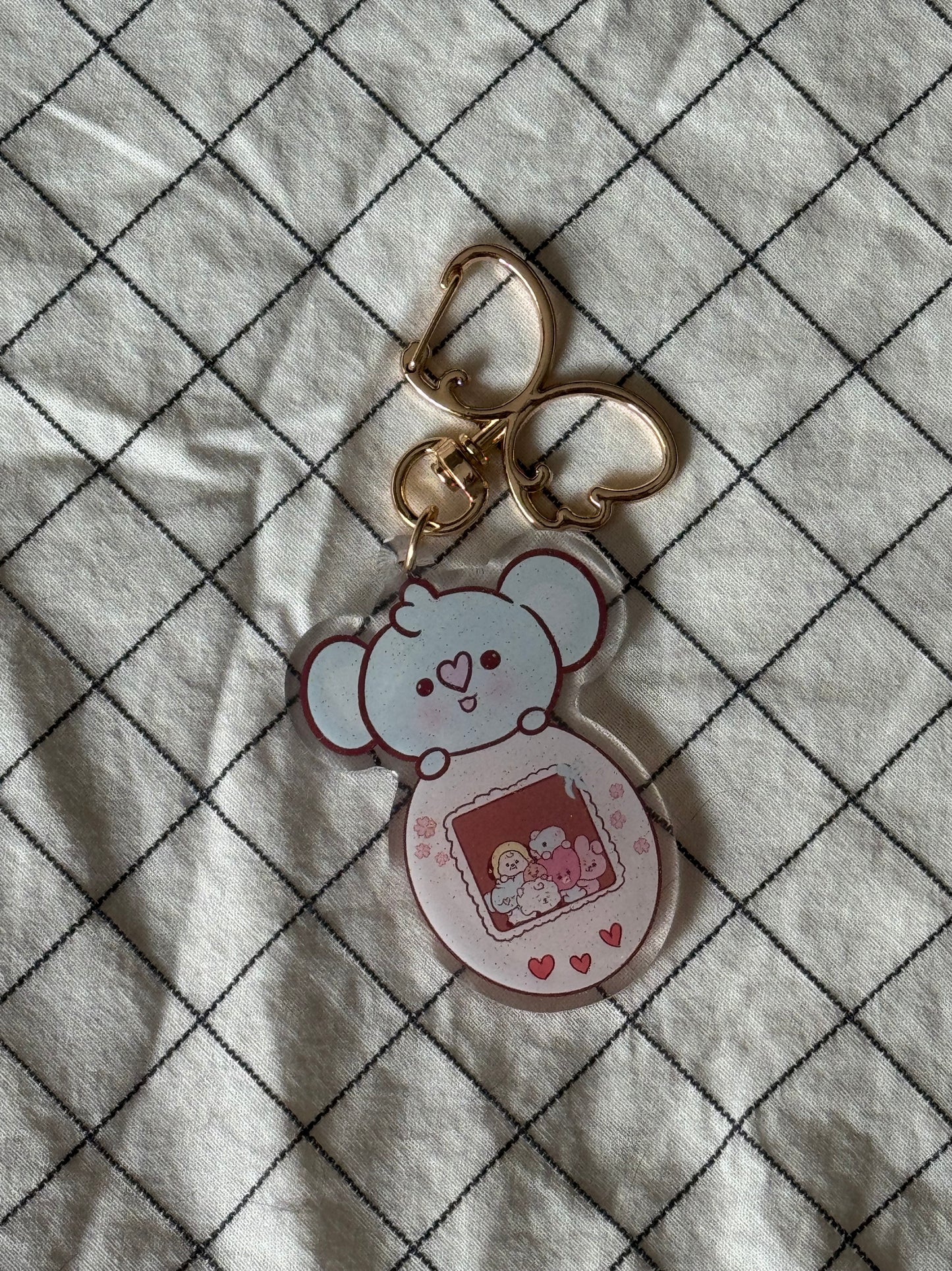 BT21 Tamagotchi keychain