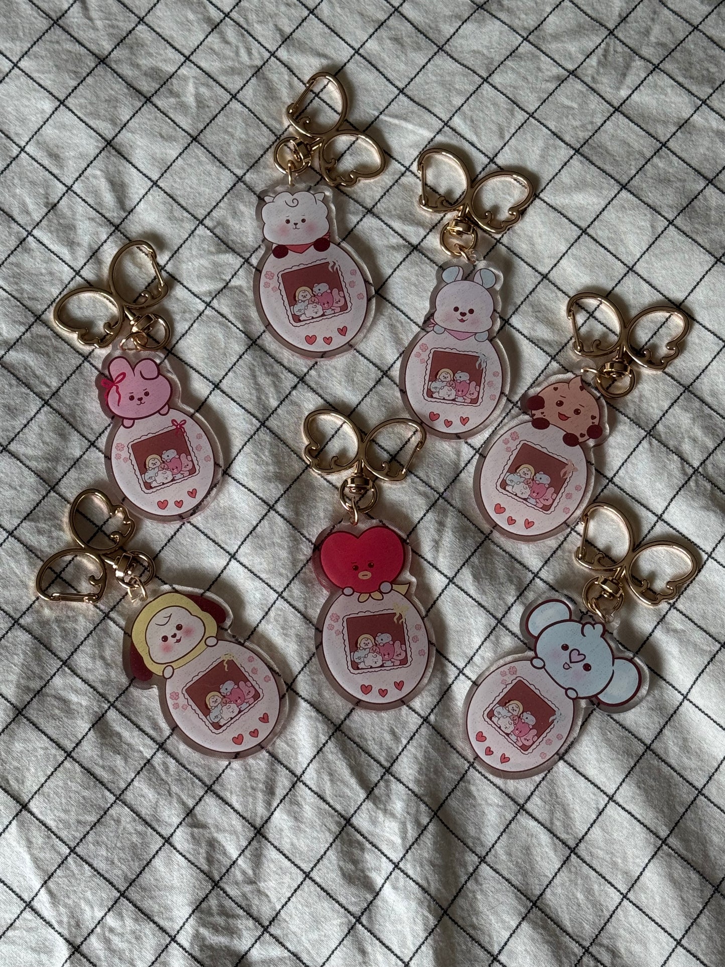 BT21 Tamagotchi keychain