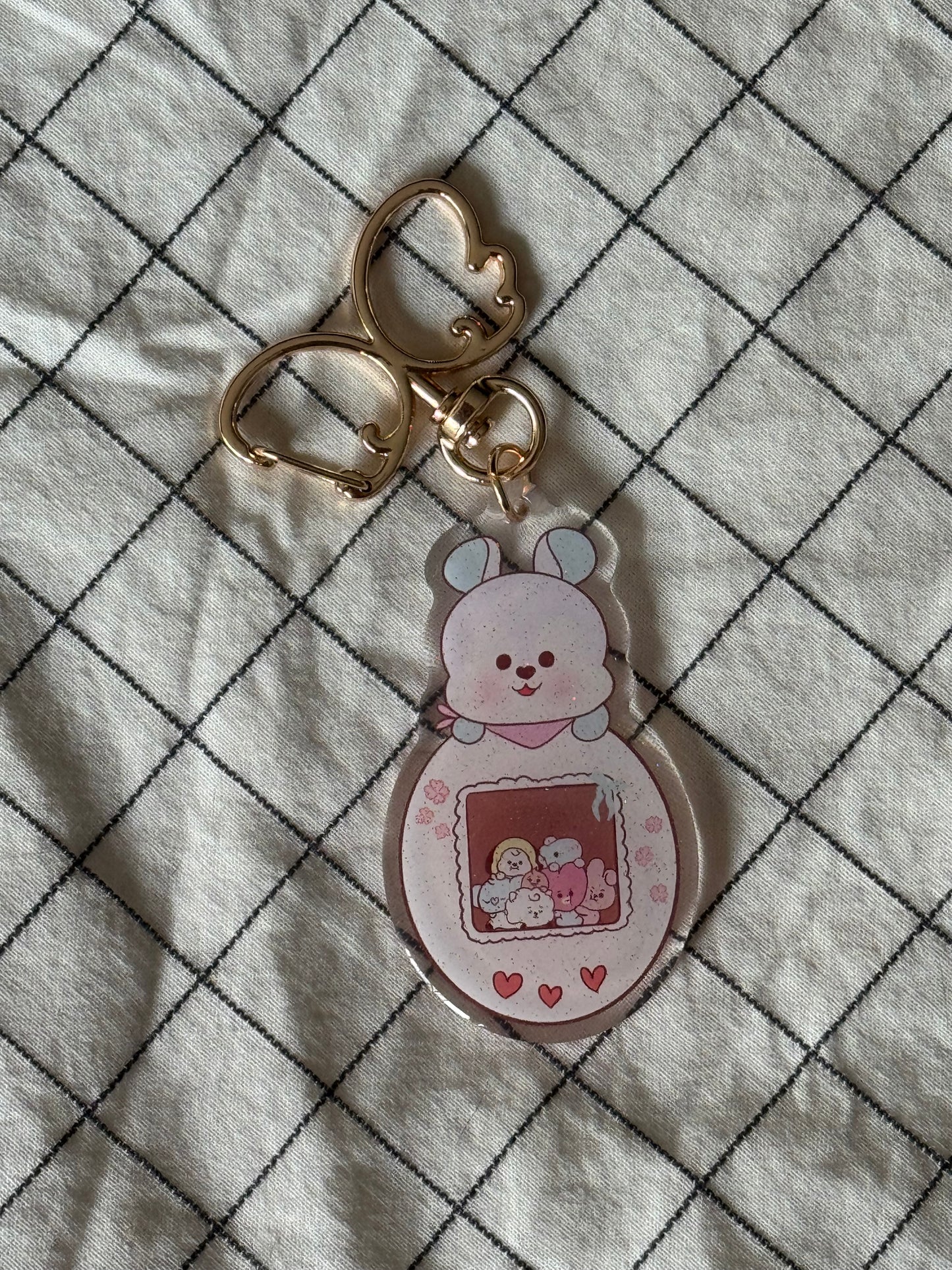 BT21 Tamagotchi keychain
