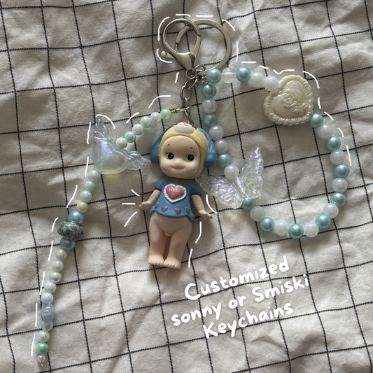 Customized Sonny Angel or Smiski keychain